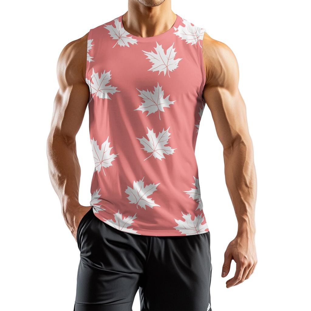Men's Athleisure Independence Day Printed Sleeveless Vest