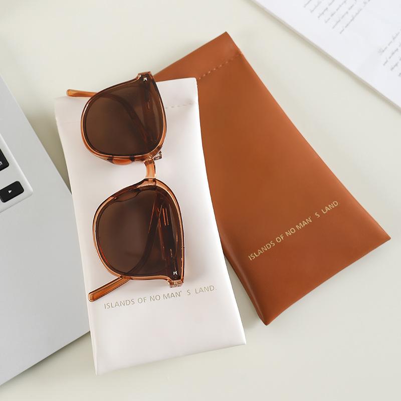 Leather Glasses Bag Sunglasses Storage Pouch Portable Myopia Glasses Organizer Student Glasses Protective Case Cover