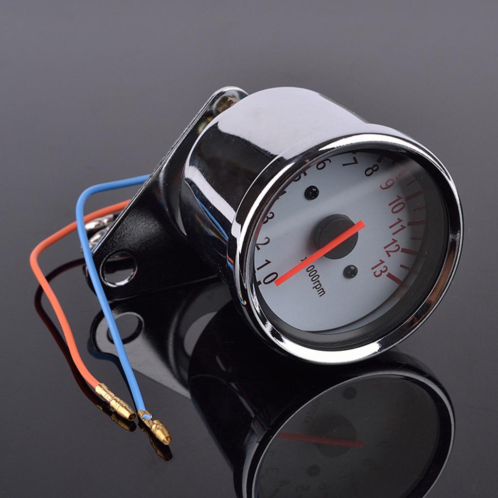 Vitezometru/Tahometru pentru motociclete Indicatori universali Contor 0-13000 RPM Indicator
