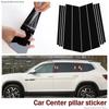 For Volkswagen Taos Touareg Teamont Atlas Pillar Stickers To Decorate Car Windows, Door Frames, and Covers In Bright Black 17-24