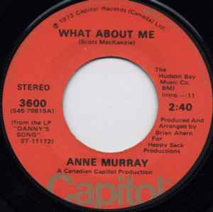 

7inch Record ANNE MURRAY - What About Me 3600 Capitol Records 1973 US Pop Used