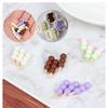 Set da 3 Palline di Pesce Giapponesi Glutinous Rice Balls Rice Cake Spiedini Cibo Accessori Cucina Decorazione Casa delle Bambole