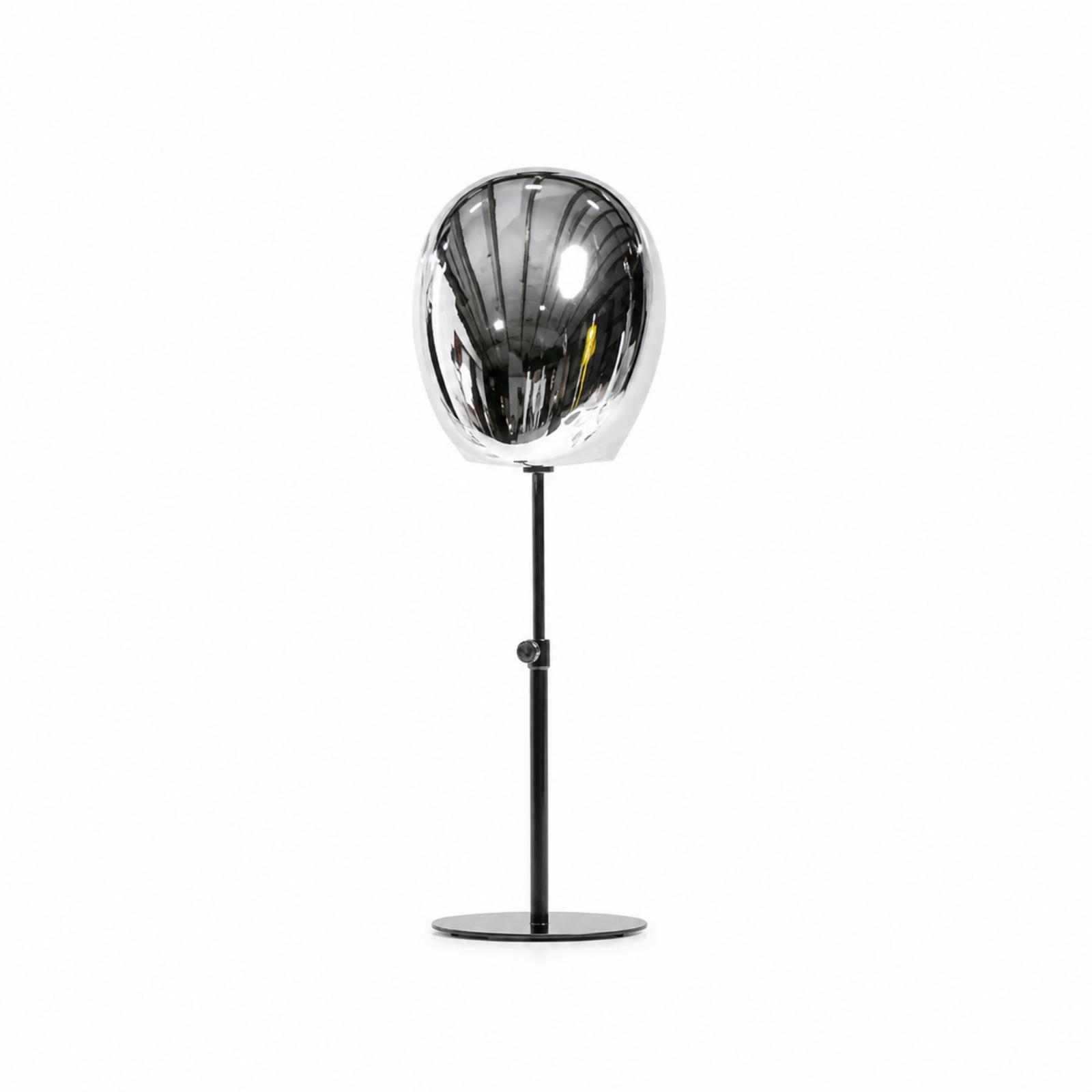 Mannequin Head with Stand Chrome-Plated Reflective