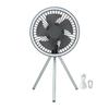 10000mAh Camping Fan Rechargeable Desktop Portable Circulator Wireless Ceiling Electric Fan with Power Bank LED Lighting