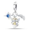 925 Silver Nossa Senhora Aparecida Dangle Cross Charms Pendants Fit Qikaola Bracelets DIY Jewelry For Women