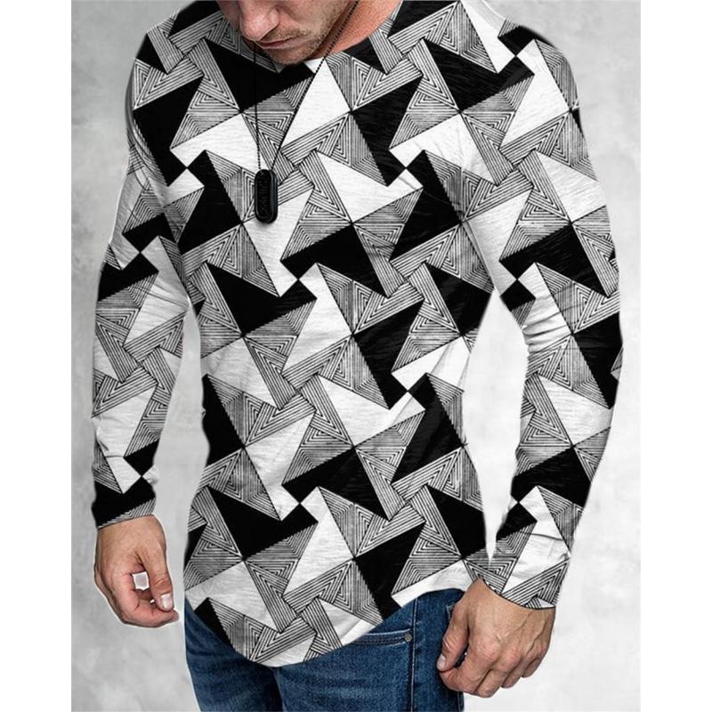 Camiseta De Manga Larga Con Estampado 3D Para Hombre, Ropa Informal Holgada De Gran Tamaño, Estilo Retro, XS-5XL De Alas Y Motocicleta