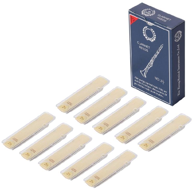 10 Pcs  Clarinet Reeds Traditional Reeds for Clarinet Beginner and Player