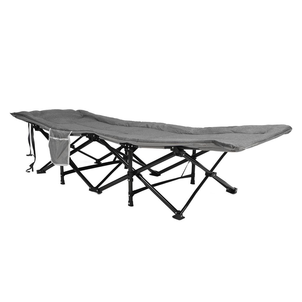 Portable Folding Camping Cot 3D Memory Pillow Folding Bed Outdoor Recliner Beds For Camping