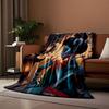 Elegant Geisha with Lantern and Butterfly print blanket soft and cozy perfect for the living room bed sofa or a nap,gift