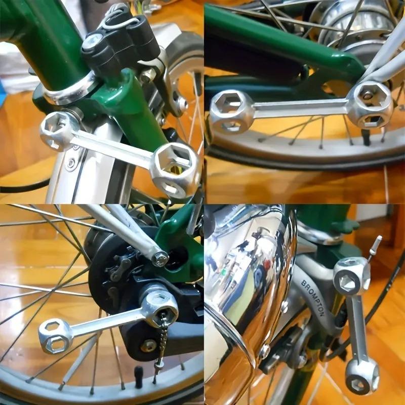 Bicycle Mountain Bike Repair Tool Hexagonal Bone Wrench Repair Tool 10 In 1 Mini Allen Wrench Outdoor Cycling Acssories