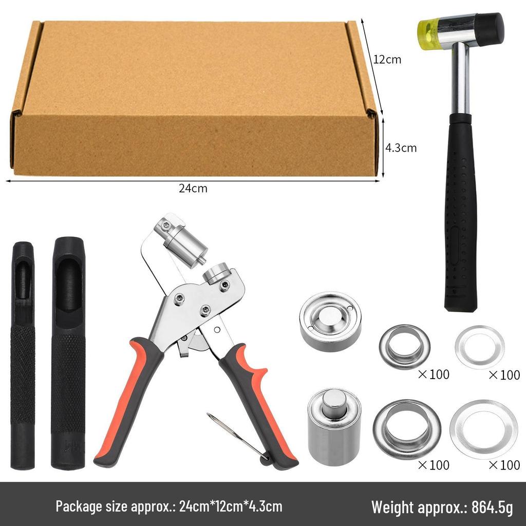 Kit de scule pentru nasturi cu capse: Set Bază Rivet & Perforator pentru Butoni Snap 633/655/831/201