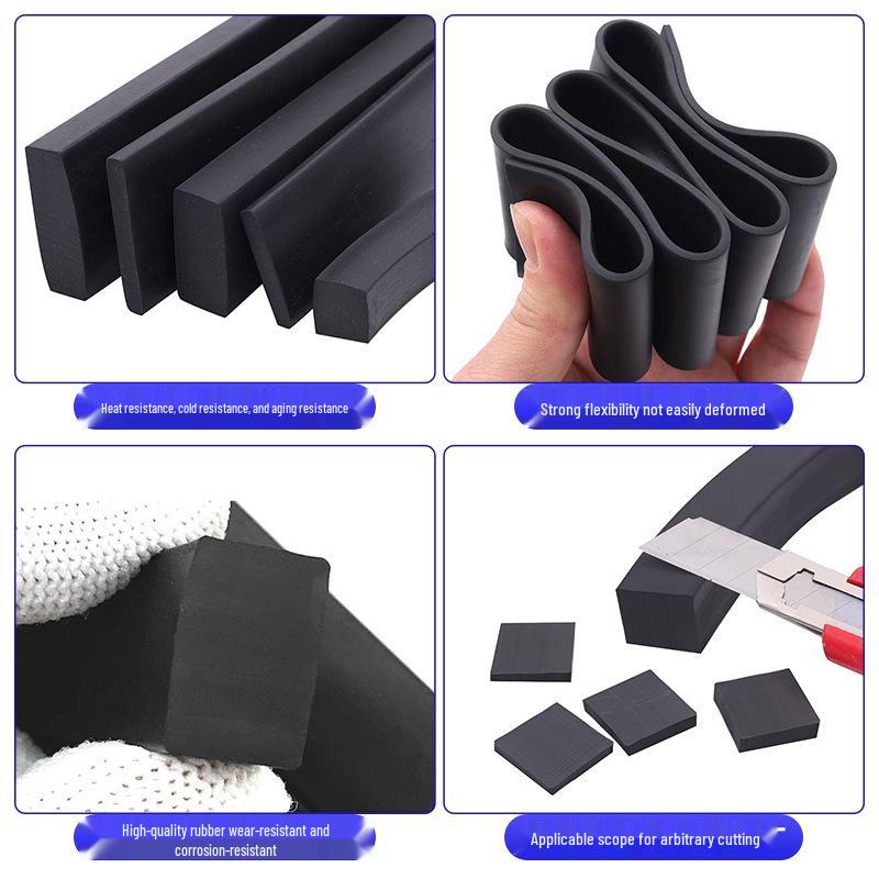 Durable Marine Rubber Seal: Wear-Resistant, Shock-Absorbing, Oil-Resistant, Anti-Slip, Waterproof Strips