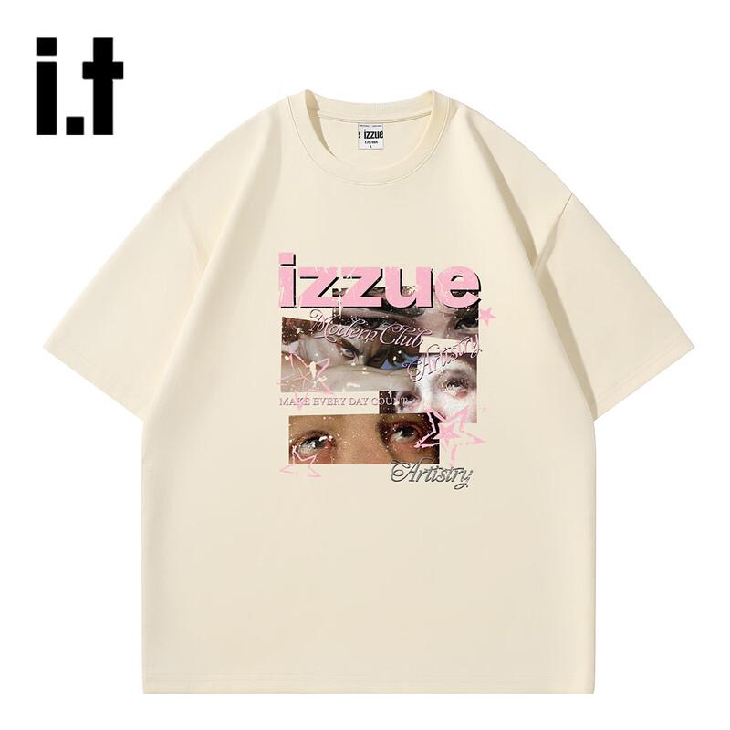 

izzue Unisex Logo Print Cotton T-Shirt XL