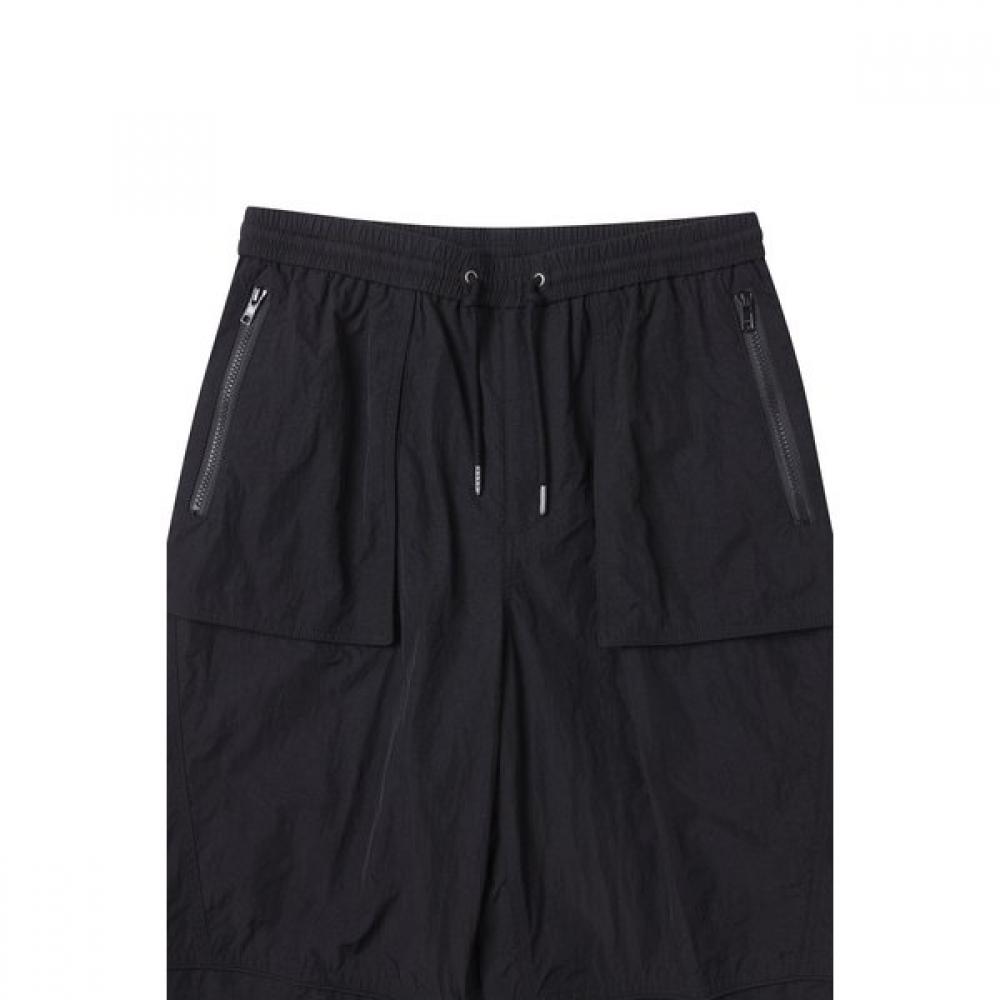 Customellow Black Banding Slit Pants Cwpam25353bkx