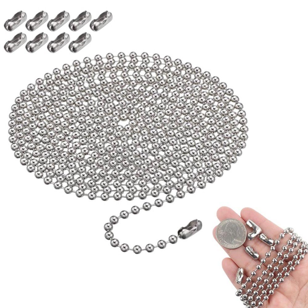 DIY Ceiling Fan Pull Chain 3m Long Length Fan Pull Chain Extension Bead Link Chain  Dog Tag