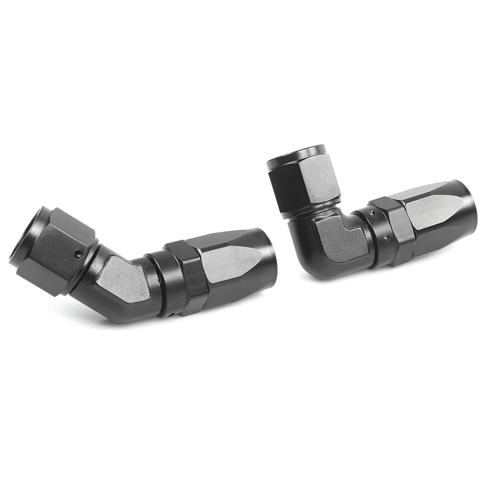 MUTEKI AN12-45° Fitting Adapter, Cooling System, Cooler, Intercooler, Aluminum, Connection, Forged