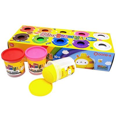 Donga Molangi Play Clay 10p Set, Mixed Colors, 1 Set, Korean Toy Supplies
