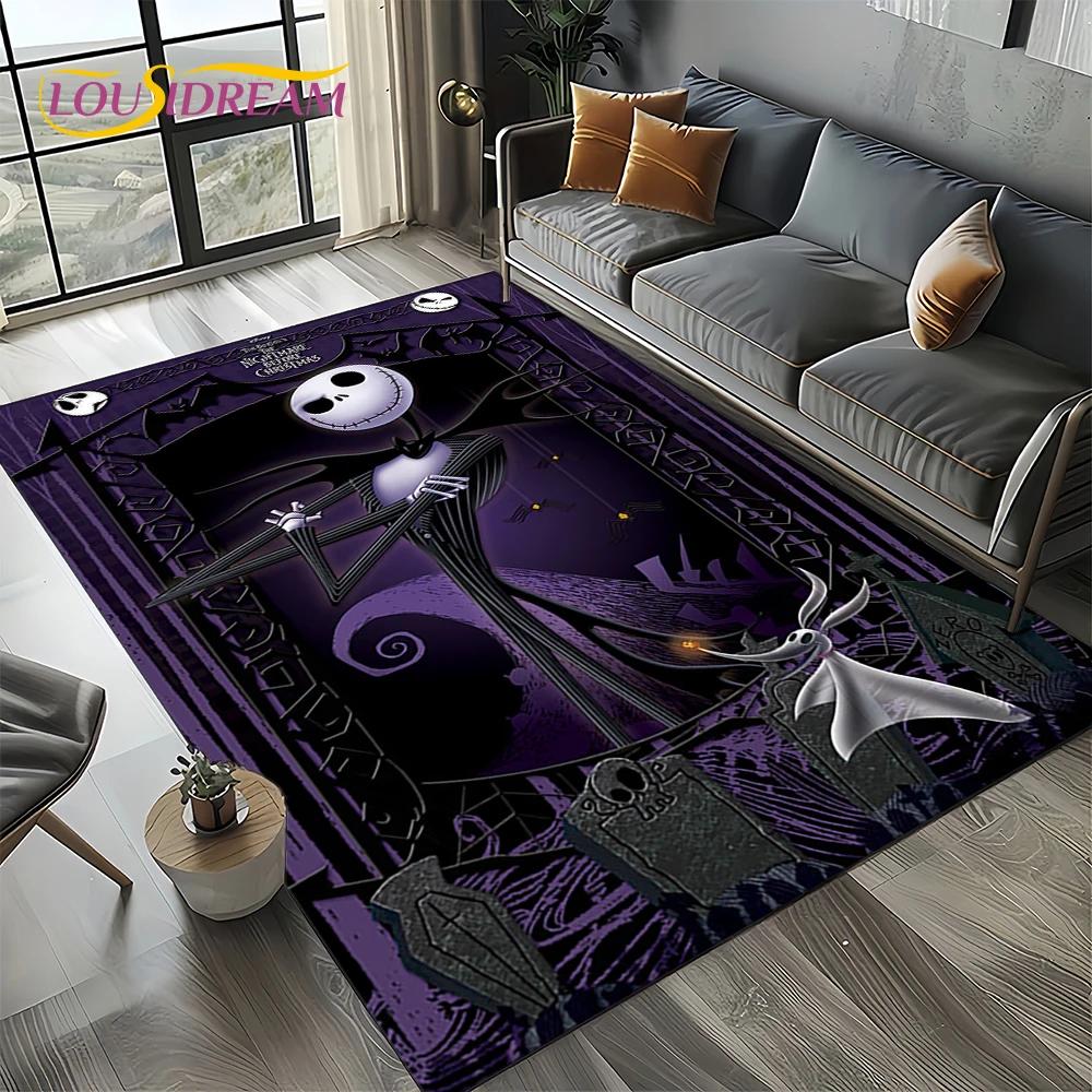The Nightmare Before Christmas Cartoon Carpet Rug for Bedroom Living Room Home Sofa Decoration,kids Large Decor Floor Mat Gift