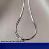 Minimalist Hip Hop Sterling Silver Snake Bone Chain Necklace for Men & Women – White Gold Choker