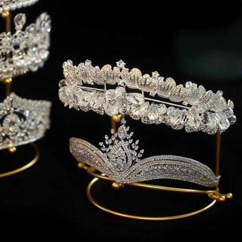Bridal Hairband Chinese Rockhopper Tiara Jewelry Rack Crown Hair Accessories Placed Props 2 Layer 3 Layer Display Rack