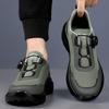 Men's shoes Four seasons comfortable platform rotating button sports shoes men's city outdoor casual shoes hiking hiking shoes