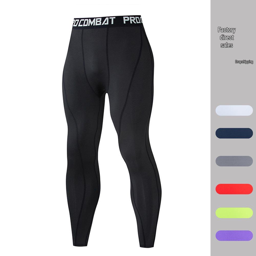 

Autumn Breathable Elastic Sports Leggings for Basketball, Football, Running, Fitness XL