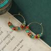 Niche Design Nepalese Earrings Xizang Style Retro Exotic Personality Earrings Women's Simple Earrings Earrings