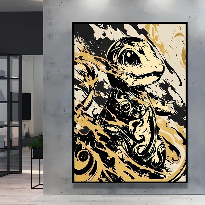 Hot Anime Poster Pokemon Squirtle Canvas Painting Hd Images High Quality Art Home Children's Bedroom Wall Decor Holiday Gifts