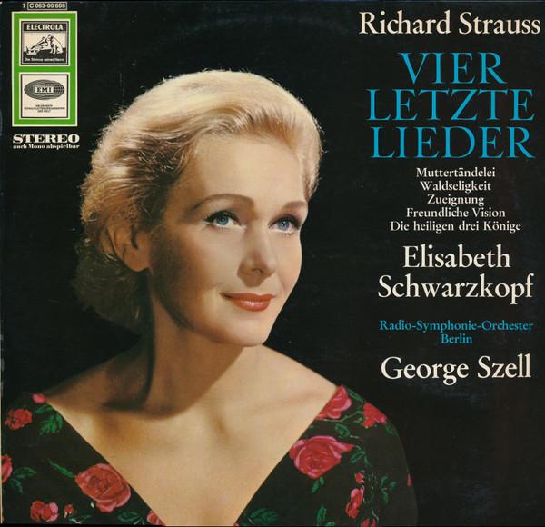 

LP Record RICHARD STRAUSS ELISABETH SCHWARZ Vier Letzte Lieder 1C06300608 Die Stimme Sein 1972 Germany Classical Used
