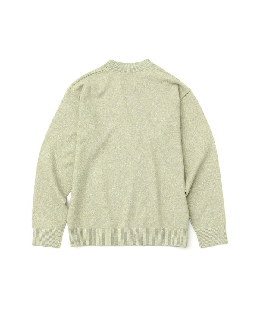 WMC Minimal Semi Mock Neck Knit_Light Green