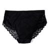 Women Plus Size Daily Panties Breathable Comfortable Middle Waist Half-Transparent Brief 0Xl - 5Xl - 6003