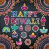 25ST Indisk Diwali Temafest Dekoration DIY HAPPY DIWALI Papper Tavla Dekoration Kort Klistermärken