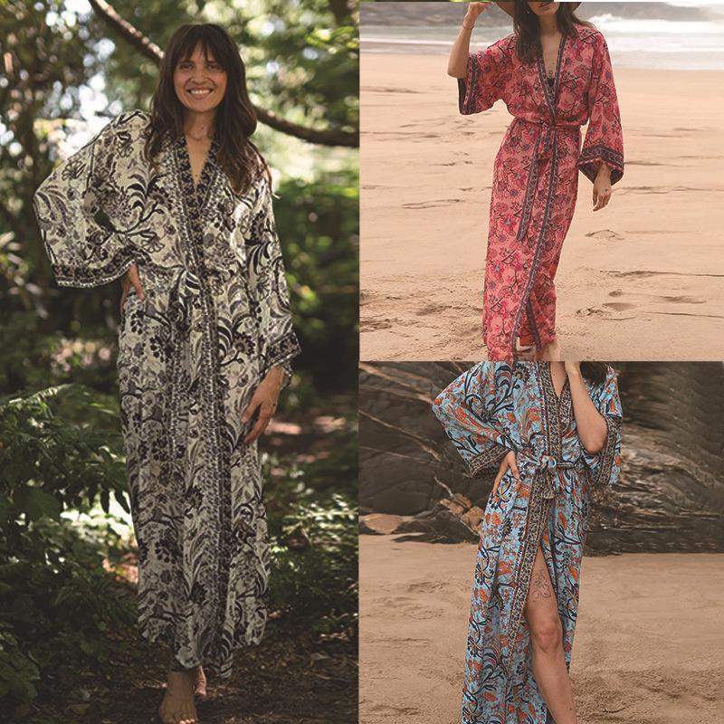 Bamboo Cotton Loose Beach Cardigan - Sun Protection Cover-Up