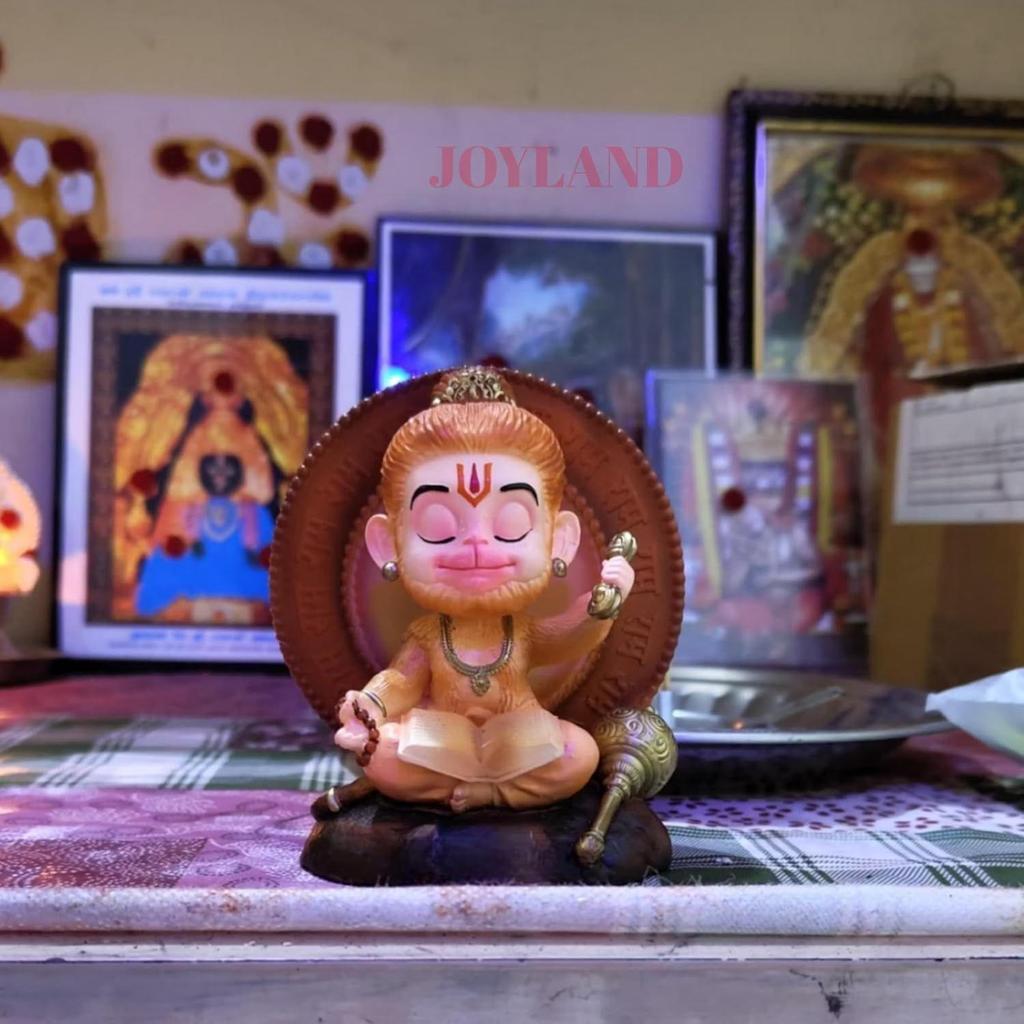 Resin Hanuman Maruti Car Dashboard Idol for Home Decor & Temple