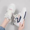 Women's Fall Breathable Thick Sole White Skate Shoes Comfortable Versatile Casual Athletic Sneakers.