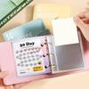 PU Leather Money Saving Challenge Book Large Capacity Cash Envelopes Binder  30 Day Challenge