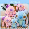 Entzückendes Stitch Plüschtier Weiches Schlafkissen Bequeme Kuschelpuppe Niedlich Blau und Rosa Geschenk