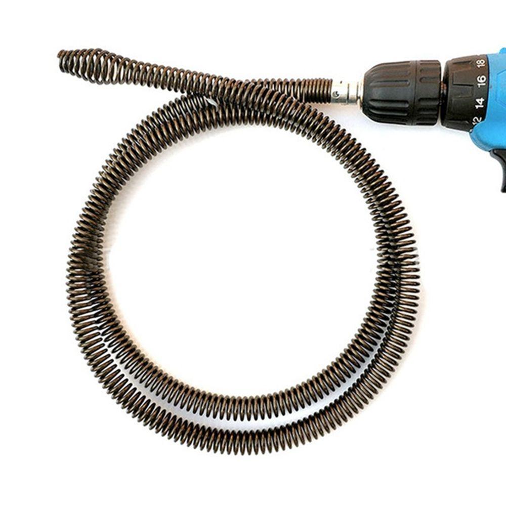 With 10MM Connector Cleaning Tools Dredging Spring Pipe Dredging Tools Drain Cleaner Spring Pipe
