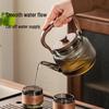 ZISIZ Thickened Glass Boiling Tea Pot with Handle