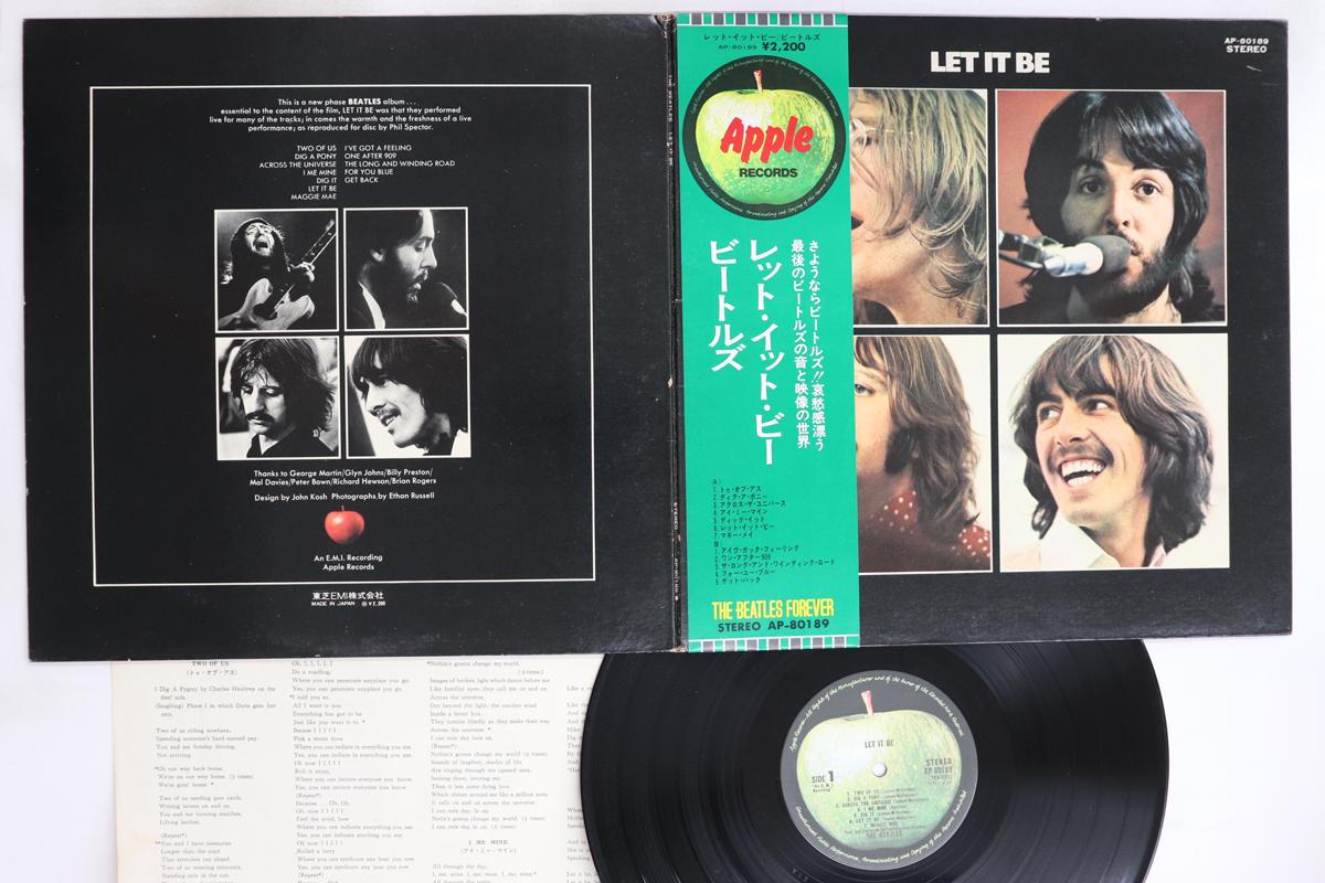 

LP Record BEATLES - Let It Be AP80189 APPLE 1974 Japan Obi Rock Used