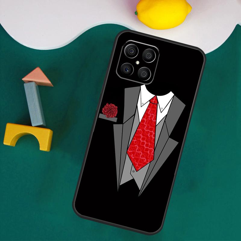 Suit and Tie Case For Honor Magic 7 5 6 Lite Honor 200 Pro 50 70 90 Lite X9a X8a X8 X9 X8b X9c X9b Cover