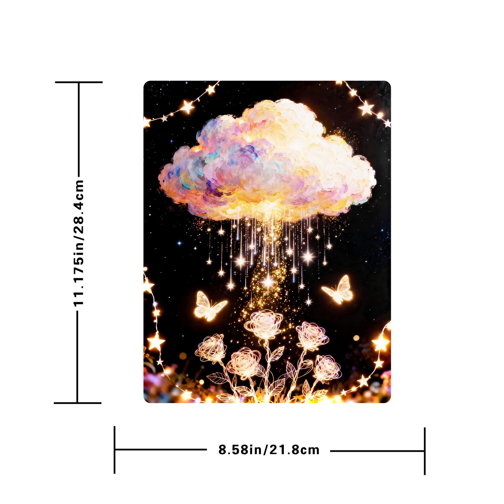 Translucent Acrylic Rainbow Cloud Jigsaw Puzzle - High-End Stress Relief Decorative Toy