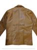 Handmade Formal Party Work Tan Men's Genuine Lambskin Soft Leather Blazer Coat