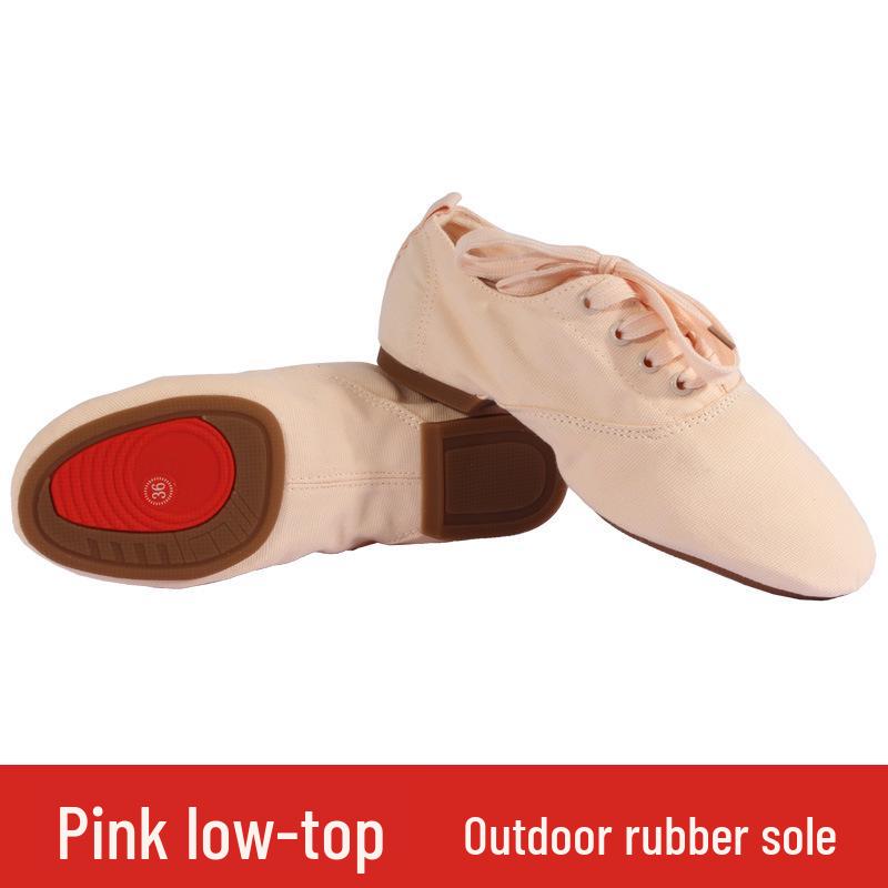 High-Top Jazz Dance Shoes for Men & Women, Canvas Soft Sole Low-Top Practice Shoes.