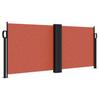Retractable Side Awning Terracotta Red 100 X 600 Cm