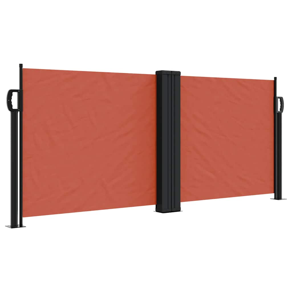 Retractable Side Awning Terracotta Red 100 X 600 Cm