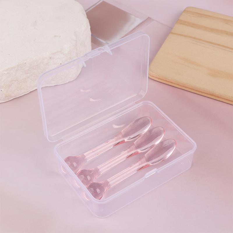 1/3Pcs Acrylic Cosmetic Spatulas Scoop With Box Face Cream Mask Mud Mixing Spoon Beauty Tools Absorb Roller Facial Applicator
