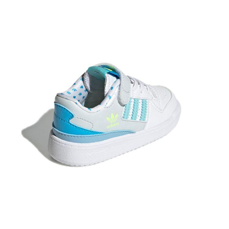 Adidas Originals Forum Low Casual Durable Low-Top Skate Shoes Baby Sneaker White Blue GZ0801