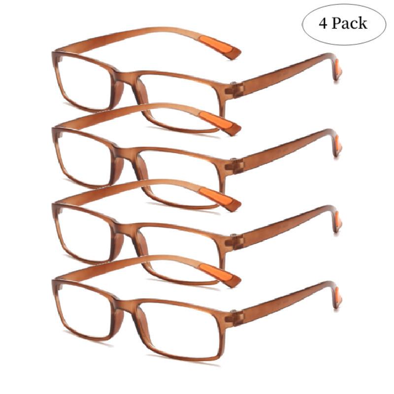 Set Of 4 Ultralight Reading Glasses For Men And Women Magnifying Glasses For Clear Vision