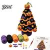 Jack O Lantern Crochet Material Halloween Tree Pack, DIY Yarn Craft Kit with Hooks And Step Beginner Friendly Tools by Guide, Creative Handmade